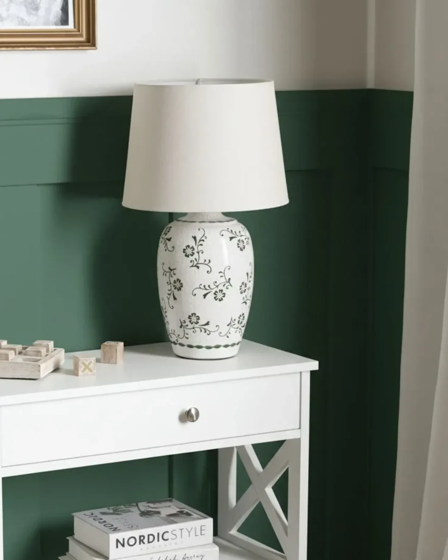 Lampada da tavolo JINNY Ceramica Bianco