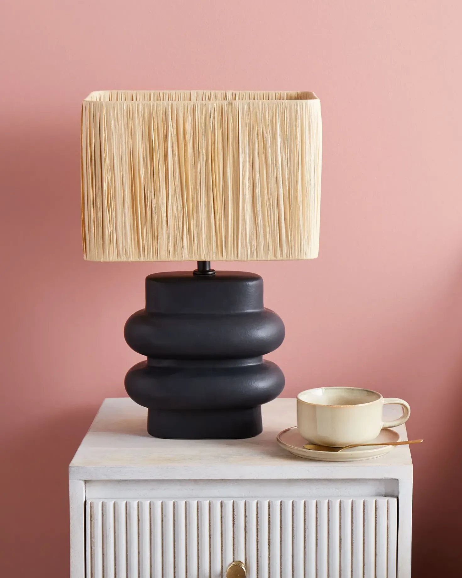 Lampada da tavolo JUDY Ceramica Nero