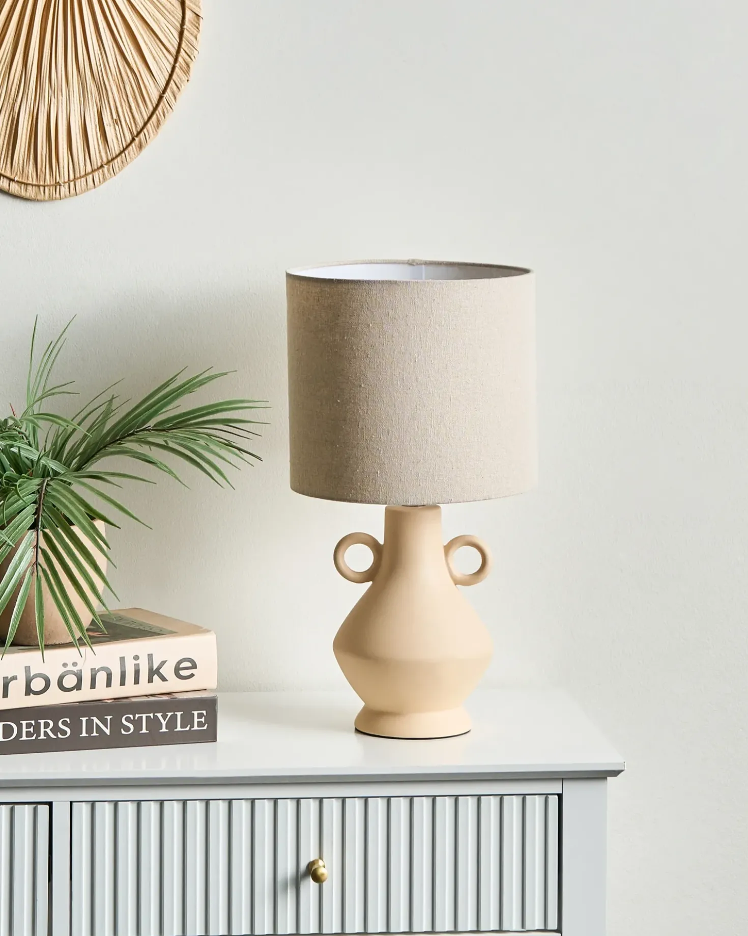 Lampada da tavolo KERULEN Ceramica Beige