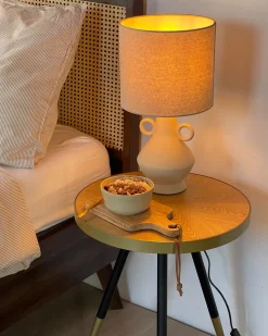 Lampada da tavolo KERULEN Ceramica Beige
