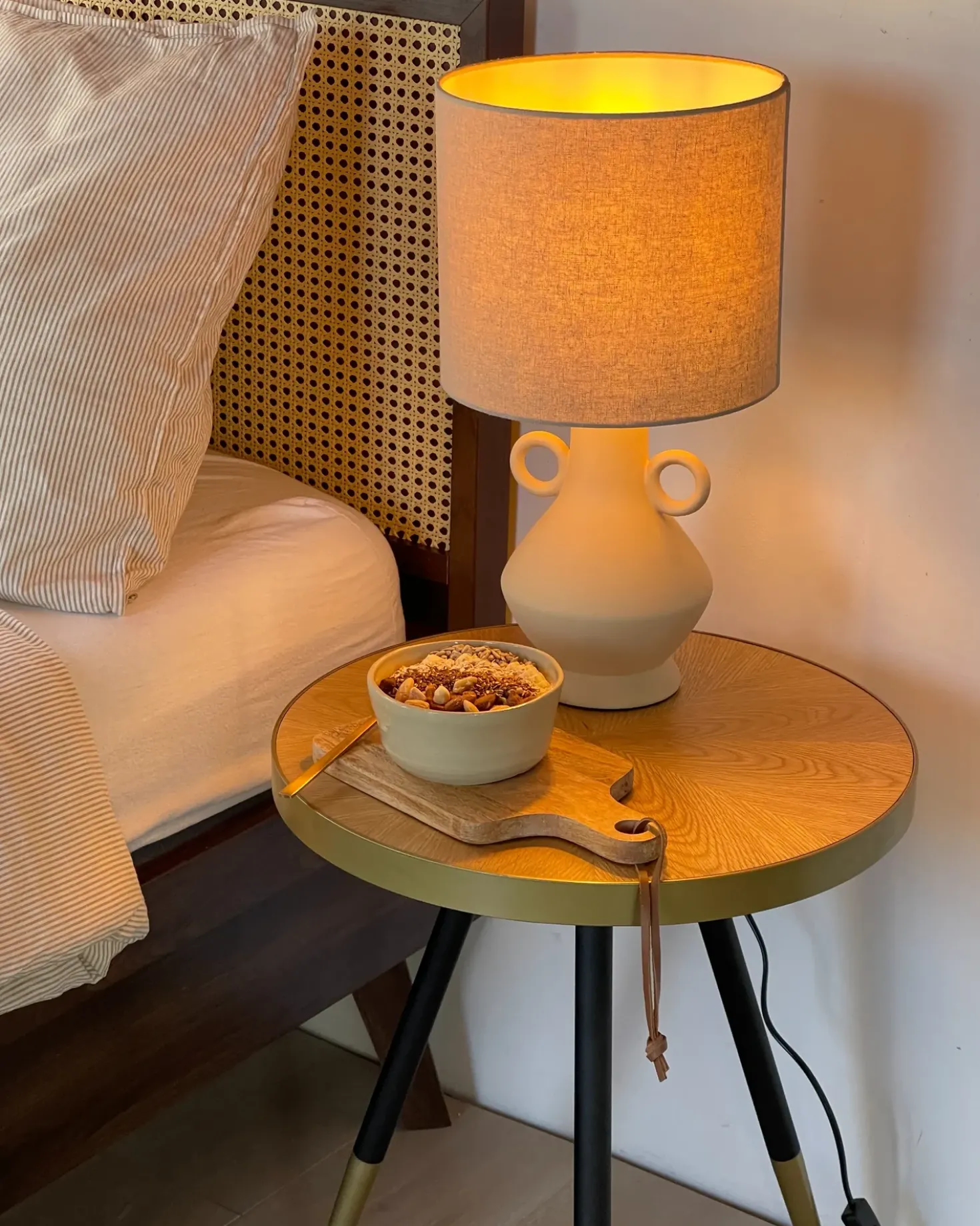 Lampada da tavolo KERULEN Ceramica Beige