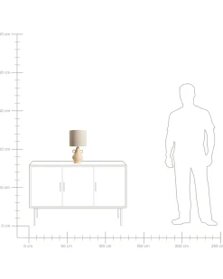 Lampada da tavolo KERULEN Ceramica Beige