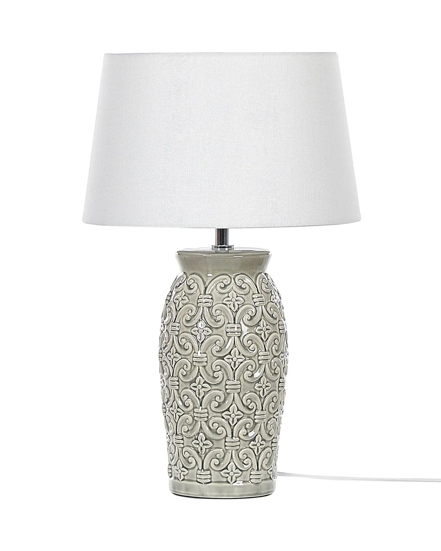 Lampada da tavolo KHOPER Ceramica Grigio