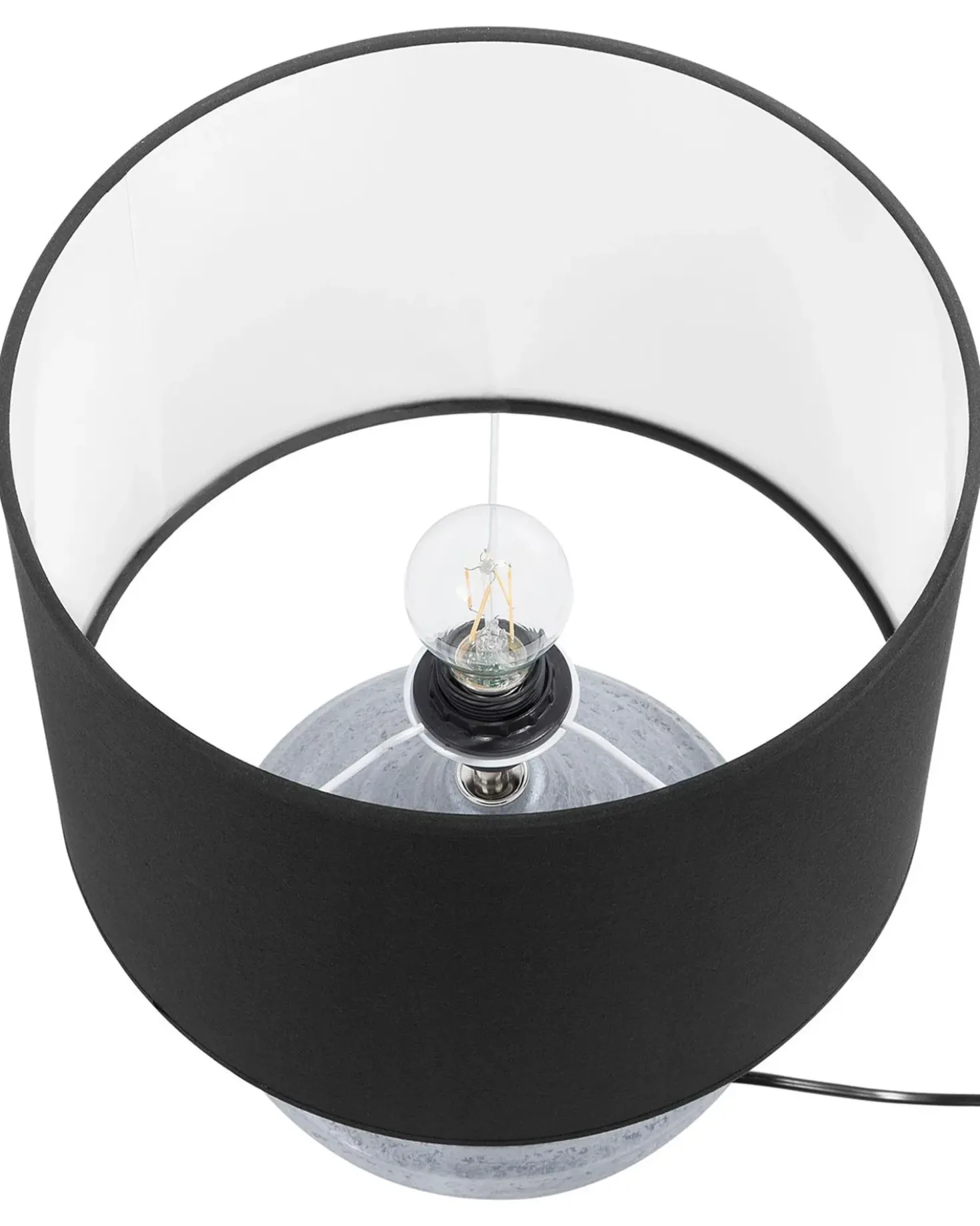 Lampada da tavolo KUBAN Ceramica Argento