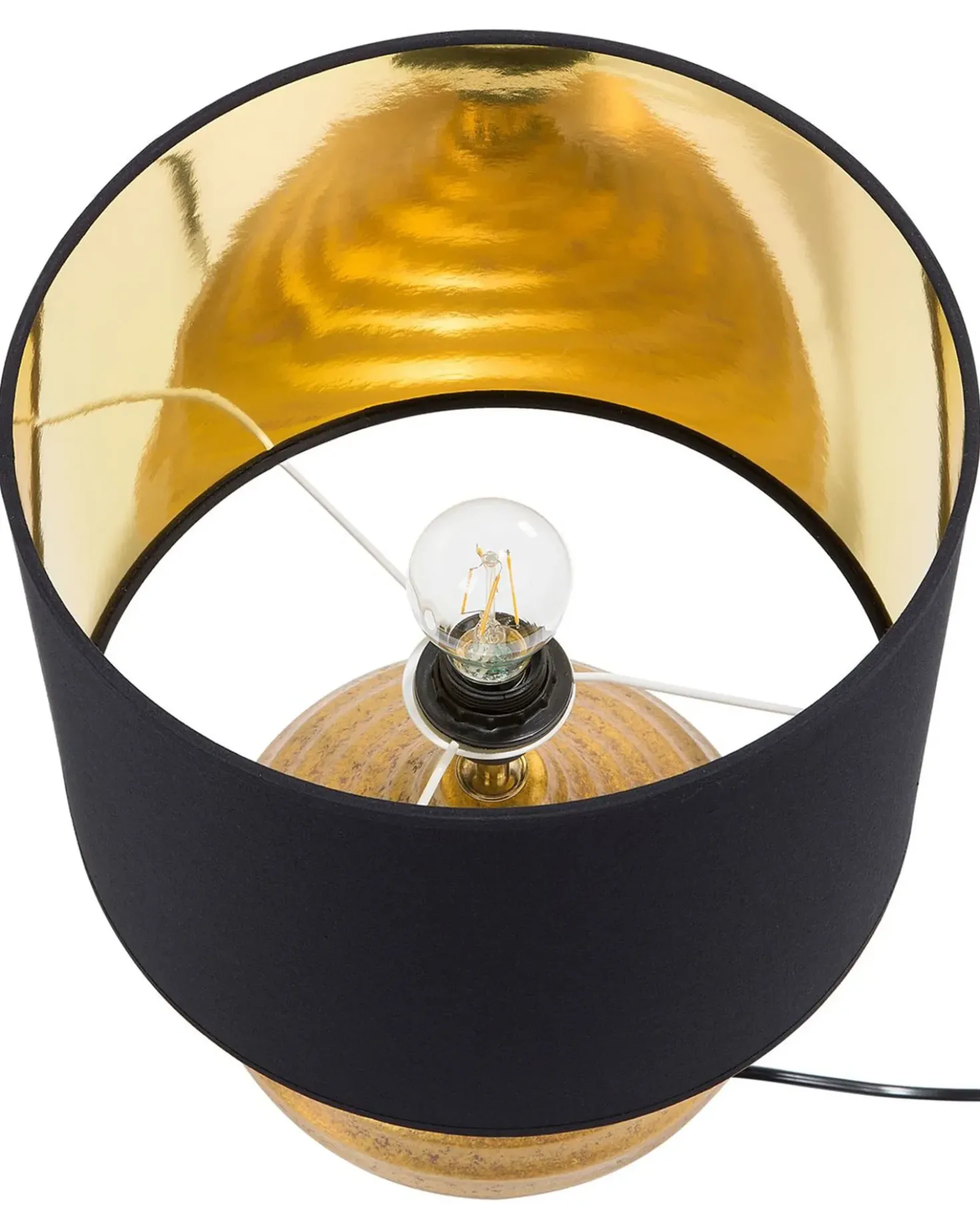 Lampada da tavolo KUBAN Ceramica Oro