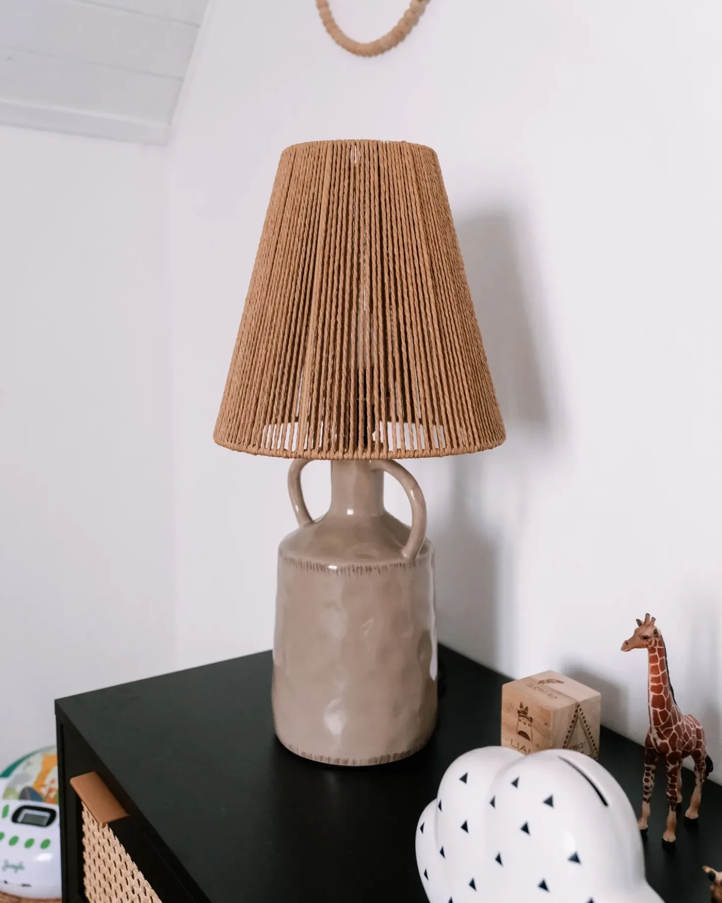 Lampada da tavolo LARISSOS Ceramica Tortora