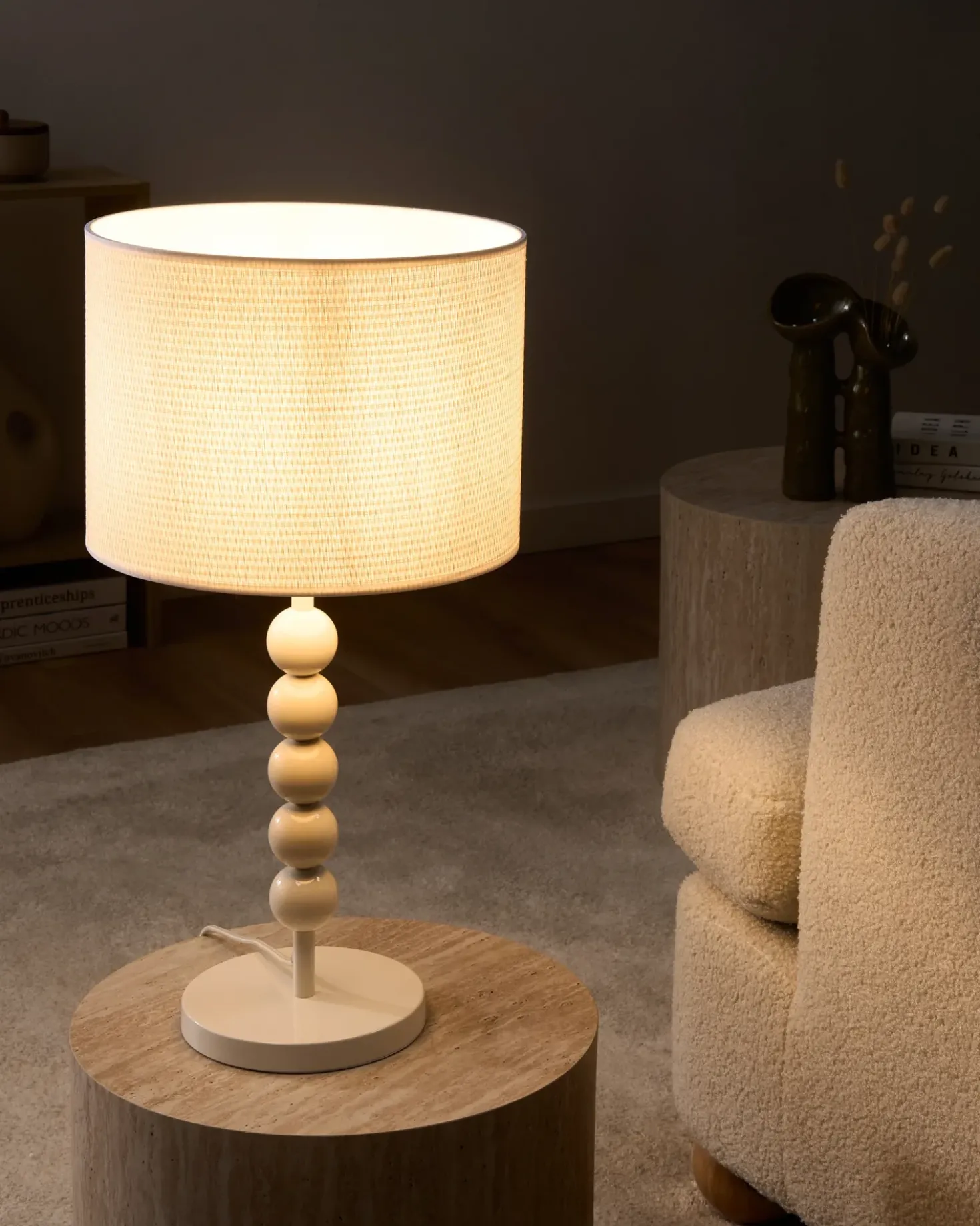 Lampada da tavolo LOKY Metallo Bianco