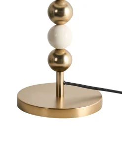 Lampada da tavolo LOKY Metallo Ottone/Beige
