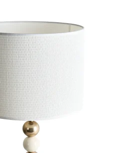 Lampada da tavolo LOKY Metallo Ottone/Beige