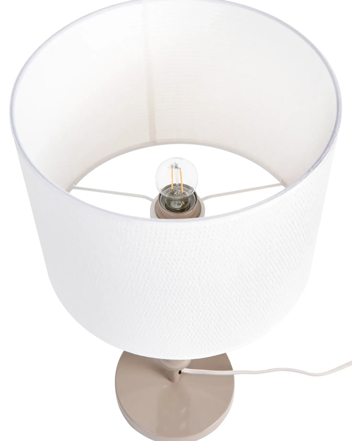 Lampada da tavolo LOKY Metallo Beige