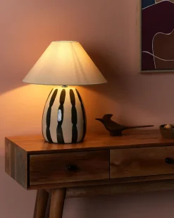 Lampada da tavolo LUCHETTI Ceramica Nero/Bianco