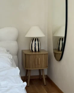Lampada da tavolo LUCHETTI Ceramica Nero/Bianco