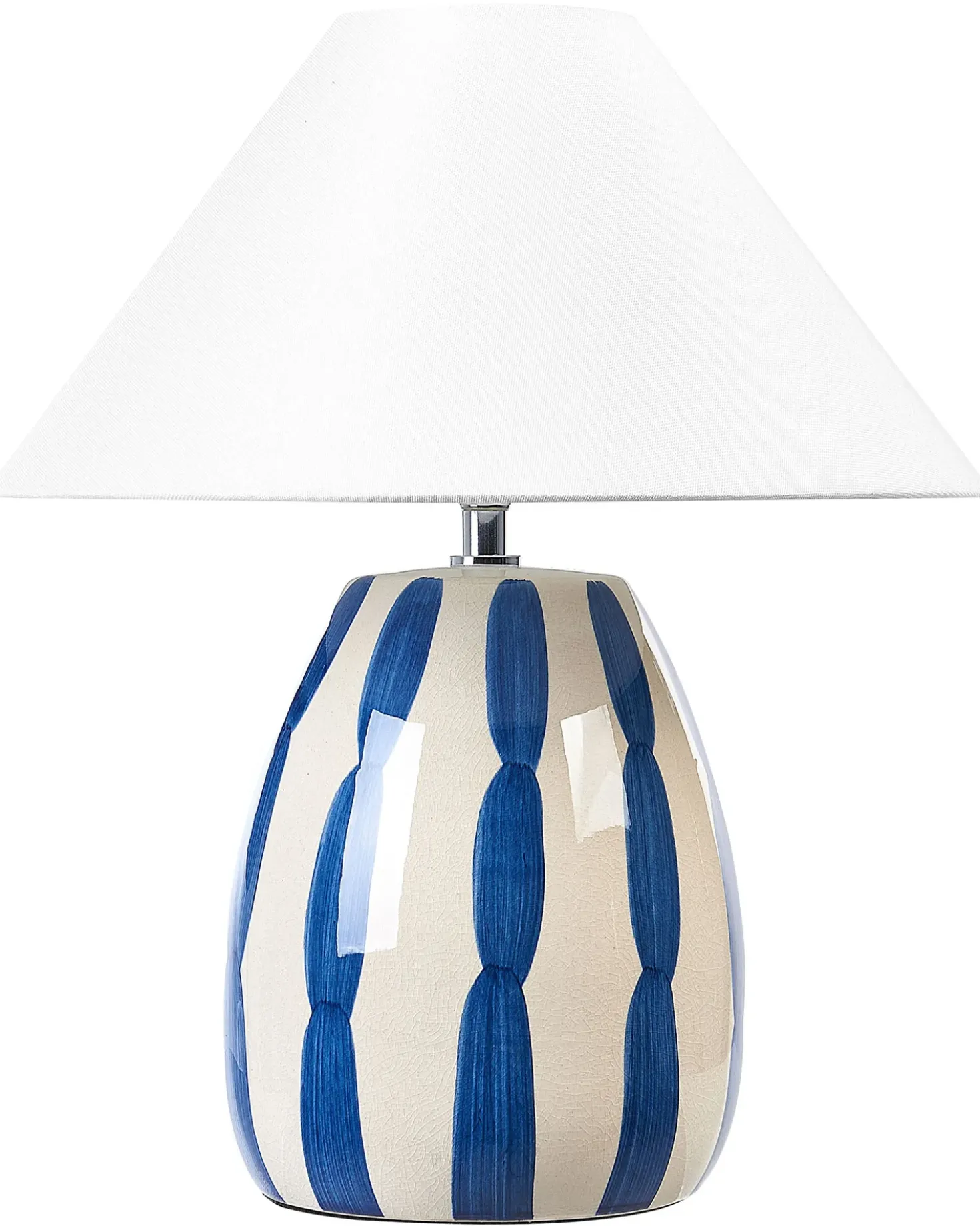 Lampada da tavolo LUCHETTI Ceramica Bianco/Blu