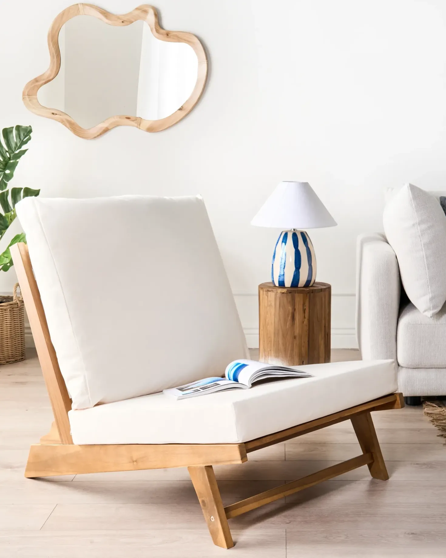 Lampada da tavolo LUCHETTI Ceramica Bianco/Blu