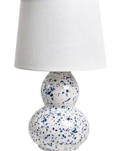 Lampada da tavolo MACAL Ceramica Bianco/Blu