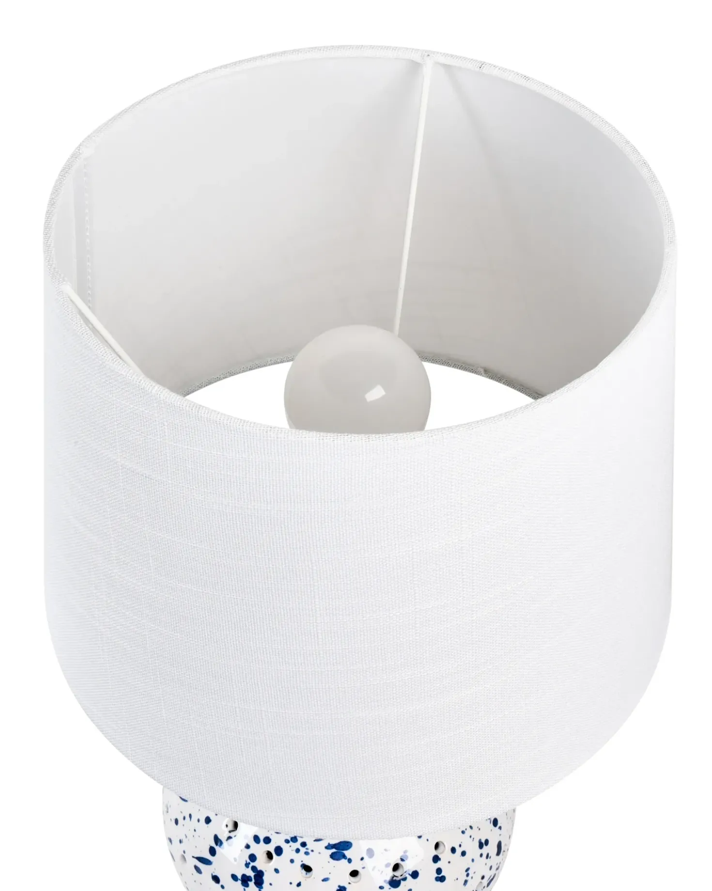 Lampada da tavolo MACAL Ceramica Bianco/Blu