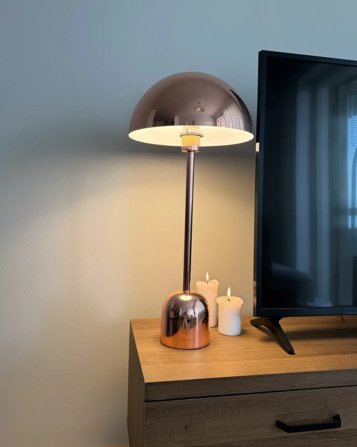 Lampada da tavolo MACASIA Metallo Rame