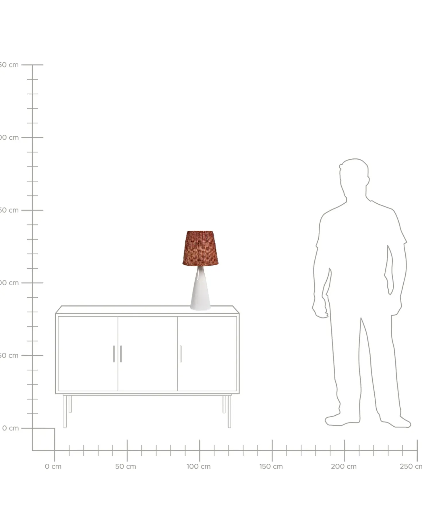 Lampada da tavolo MADURU Ceramica Bianco
