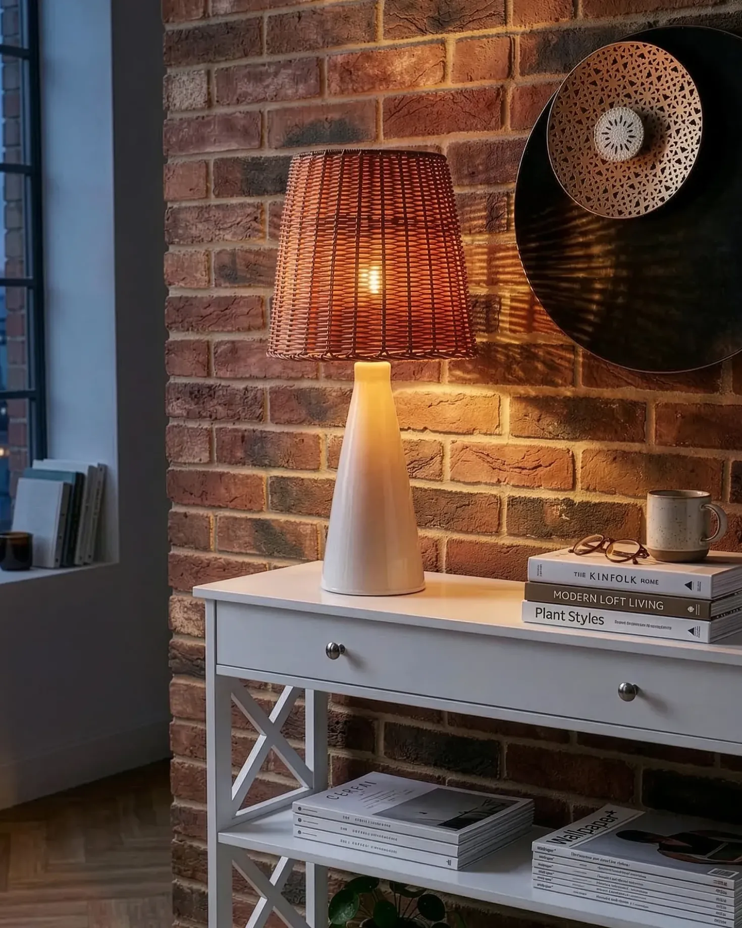 Lampada da tavolo MADURU Ceramica Bianco