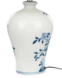 Lampada da tavolo MAGROS Porcellana Bianco/Blu