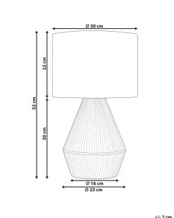 Lampada da tavolo MALEWA Corda di carta Naturale