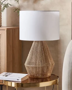 Lampada da tavolo MALEWA Corda di carta Naturale