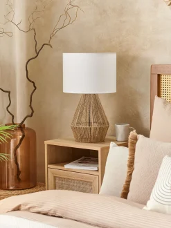 Lampada da tavolo MALEWA Corda di carta Naturale