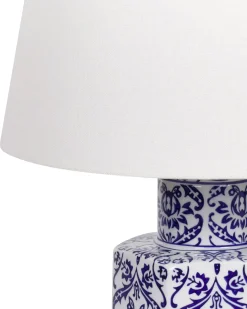 Lampada da tavolo MARCELIN Porcellana Bianco/Blu
