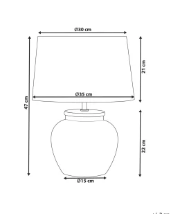Lampada da tavolo MAREB Ceramica Beige