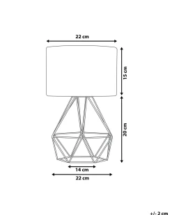 Lampada da tavolo MARONI Metallo Nero