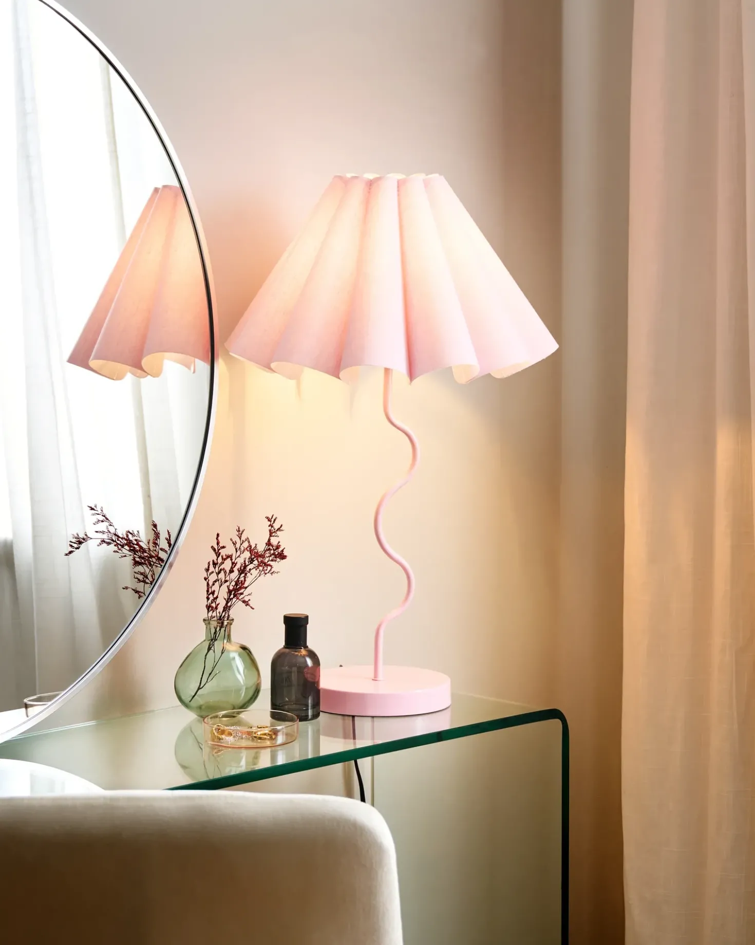 Lampada da tavolo MASUMU Rosa