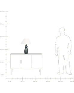 Lampada da tavolo MATINA Ceramica Bianco