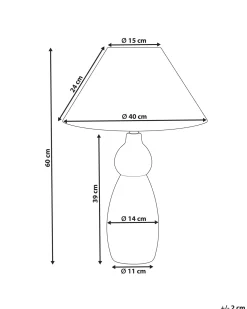 Lampada da tavolo MATINA Ceramica Nero