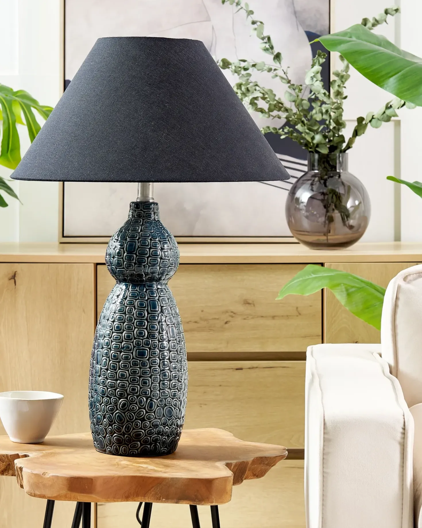 Lampada da tavolo MATINA Ceramica Nero