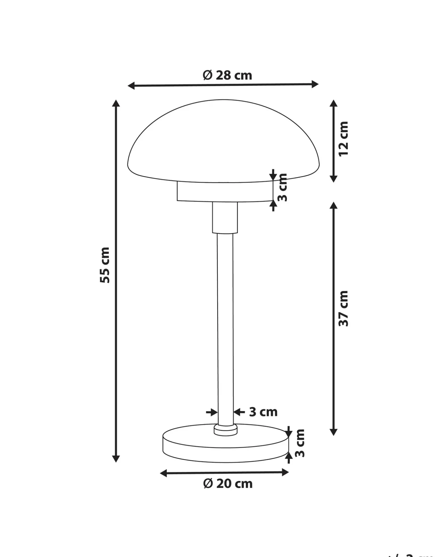 Lampada da tavolo MINIJA Metallo Nero