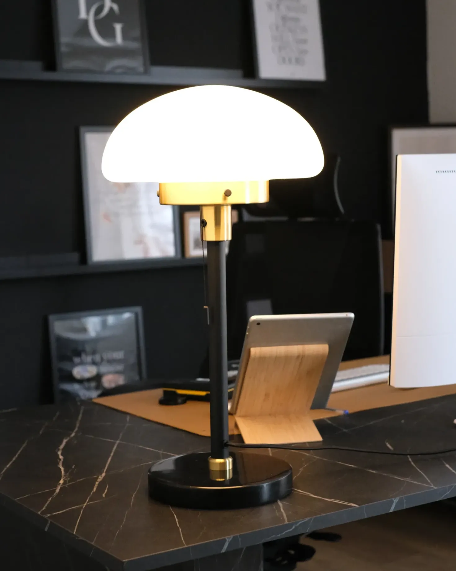 Lampada da tavolo MINIJA Metallo Nero