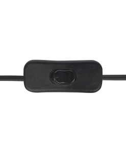 Lampada da tavolo MOMBA Corda di carta Nero
