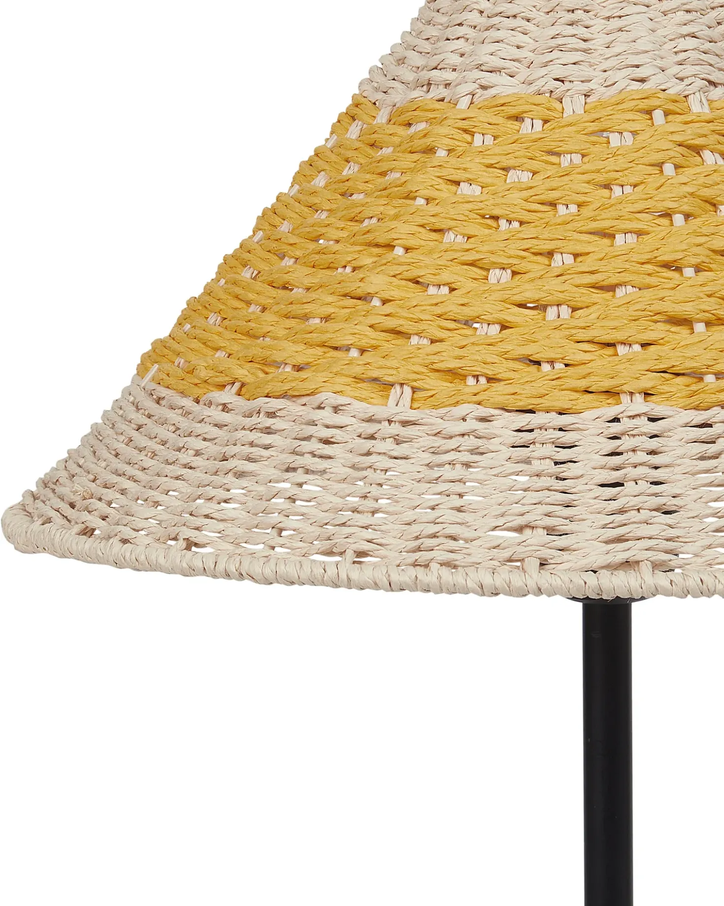 Lampada da tavolo MOMBA Corda di carta Giallo
