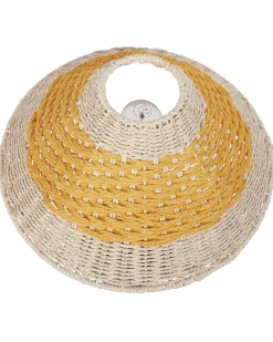 Lampada da tavolo MOMBA Corda di carta Giallo