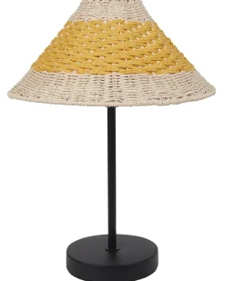 Lampada da tavolo MOMBA Corda di carta Giallo