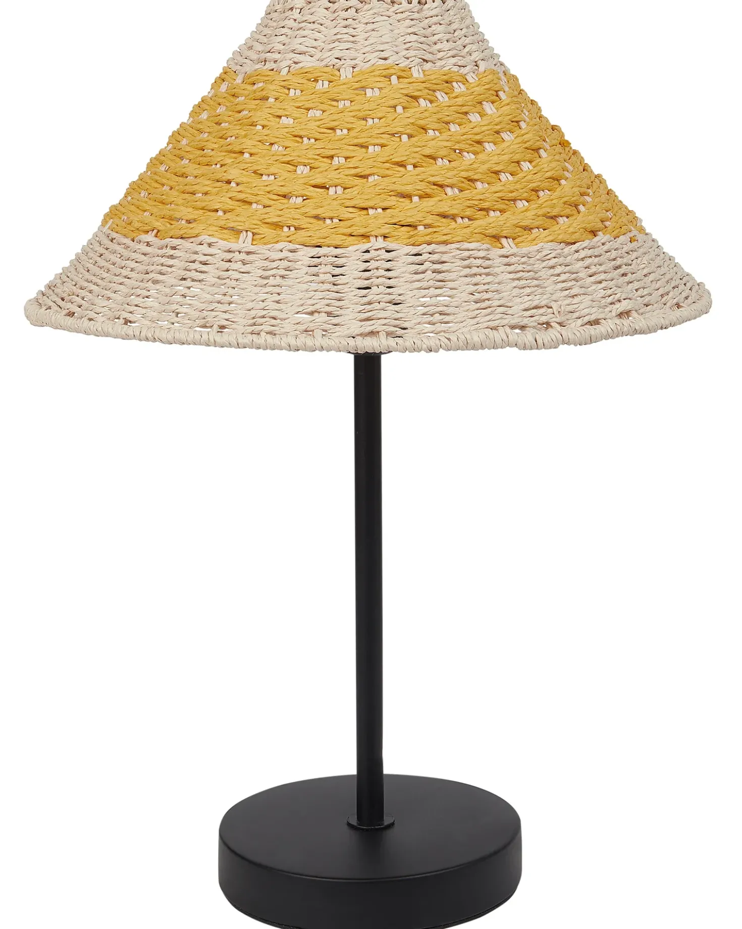 Lampada da tavolo MOMBA Corda di carta Giallo