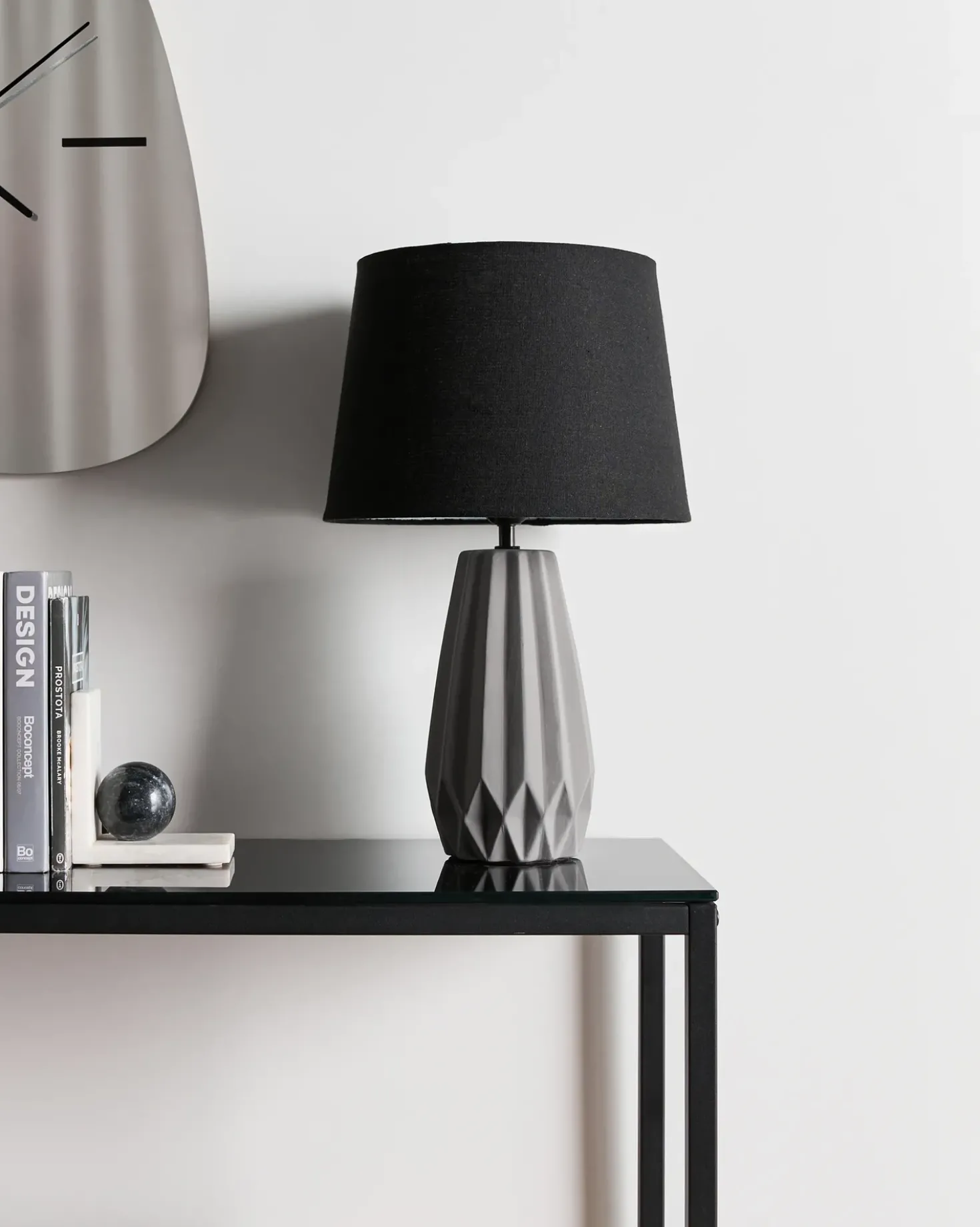 Lampada da tavolo MONTAGUA Ceramica Grigio