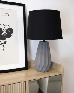 Lampada da tavolo MONTAGUA Ceramica Grigio