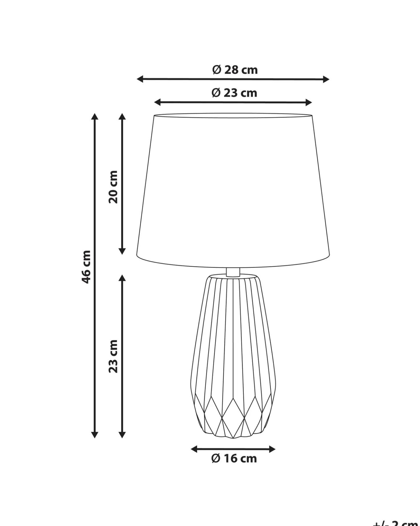 Lampada da tavolo MONTAGUA Ceramica Grigio