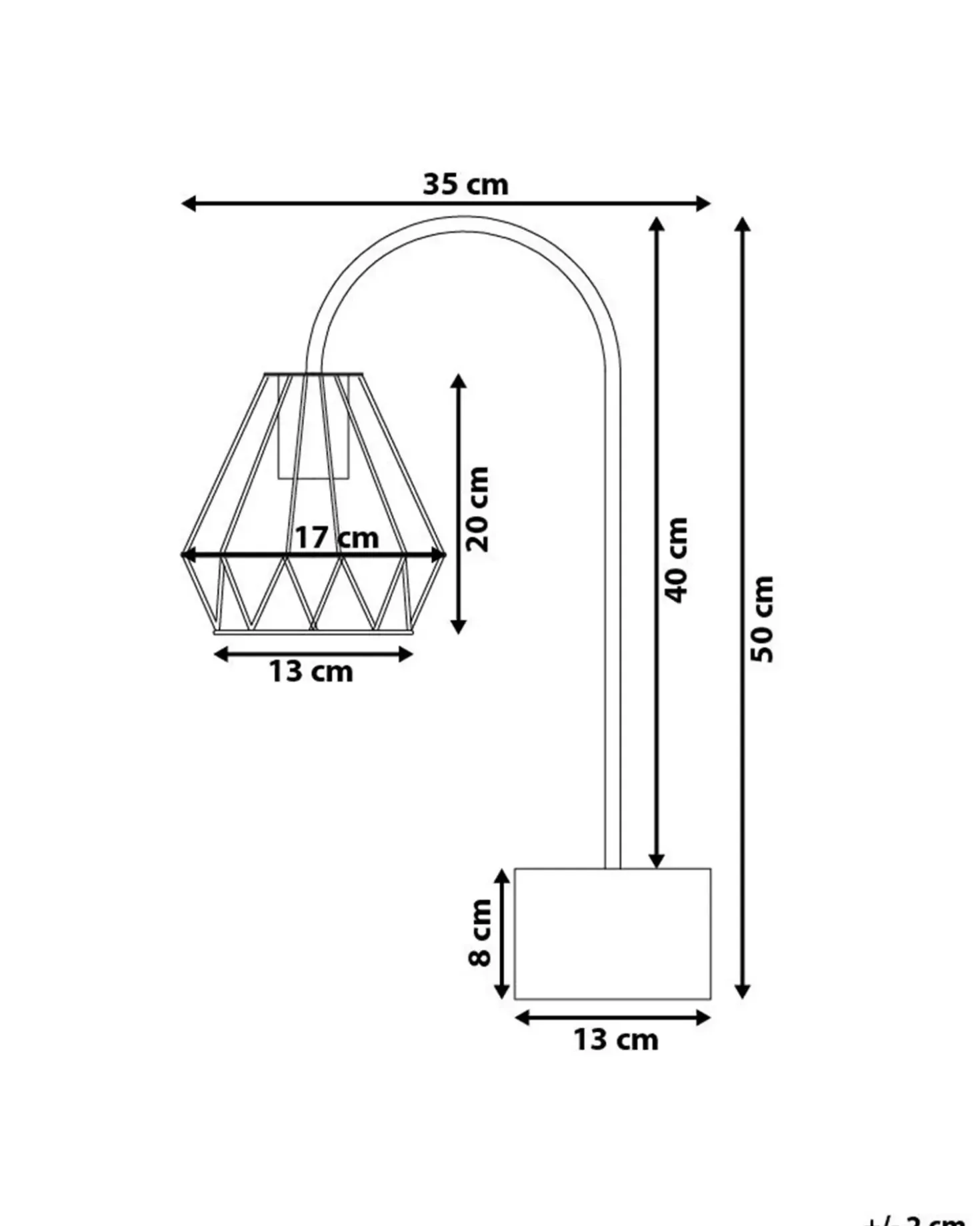 Lampada da tavolo MOONI Metallo Rame