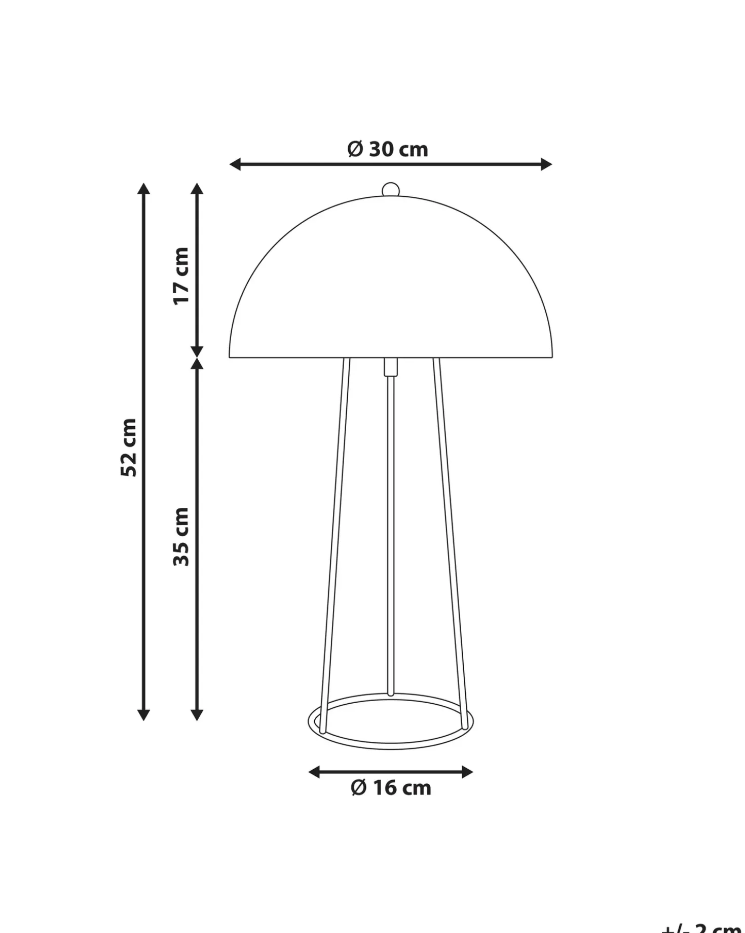 Lampada da tavolo MOPAN Metallo Nero