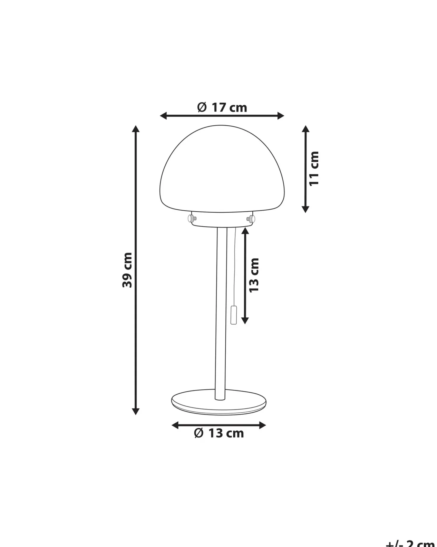 Lampada da tavolo MORUGA Metallo Argento