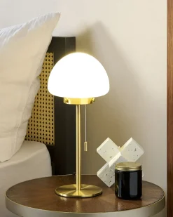 Lampada da tavolo MORUGA Metallo Oro
