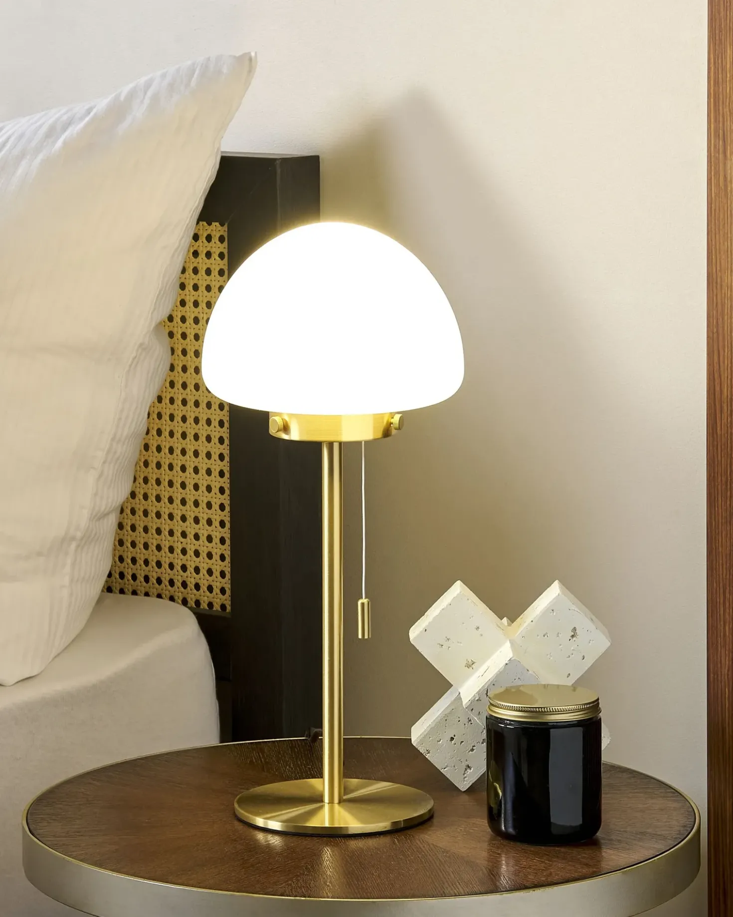 Lampada da tavolo MORUGA Metallo Oro