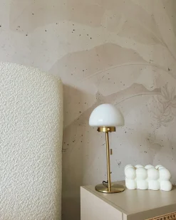Lampada da tavolo MORUGA Metallo Oro